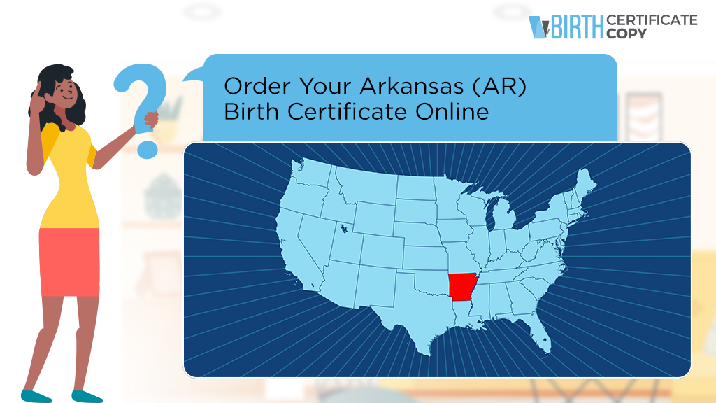 Woman asking how to order a birth certificate in Arkansas