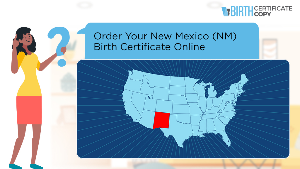 Woman asking how to order a birth certificate in New Mexico