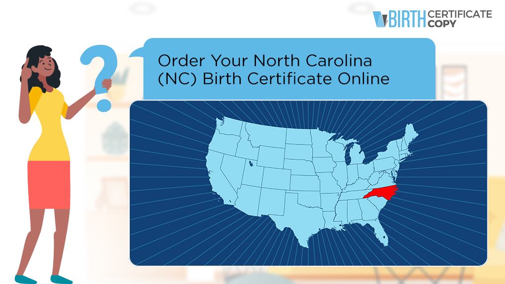Woman asking how to order a birth certificate in North Carolina