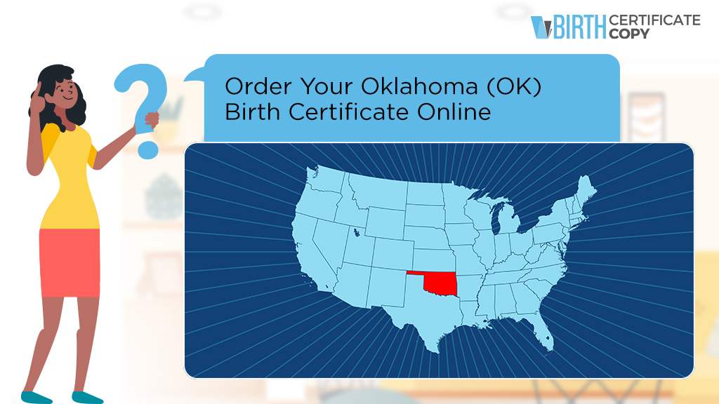 Woman asking how to order a birth certificate in Oklahoma