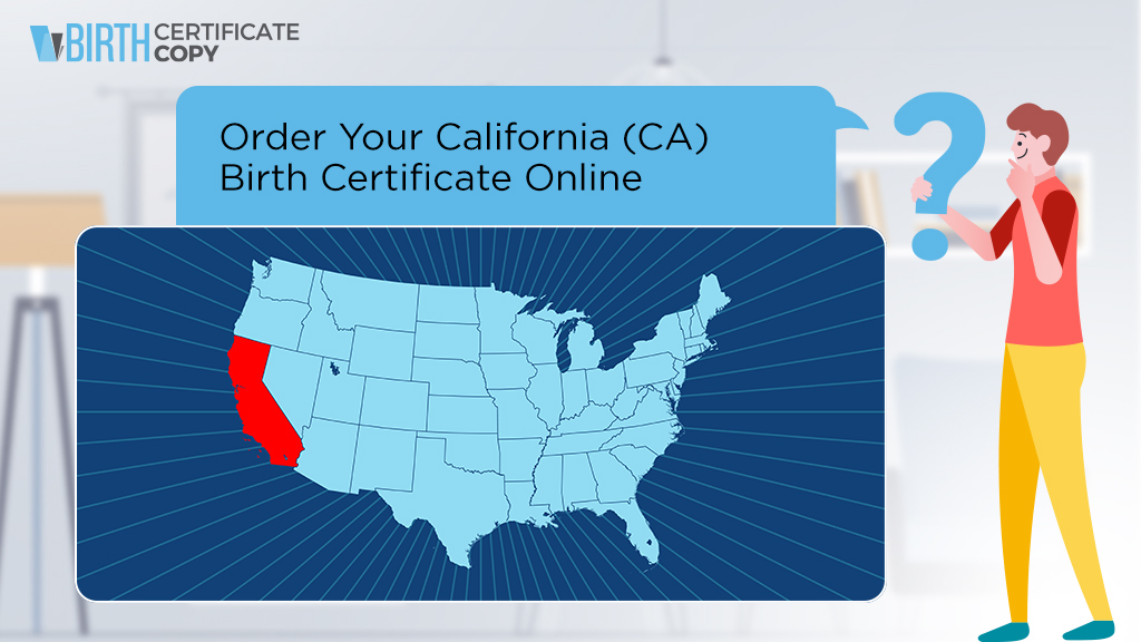 Man asking how to order a birth certificate in California
