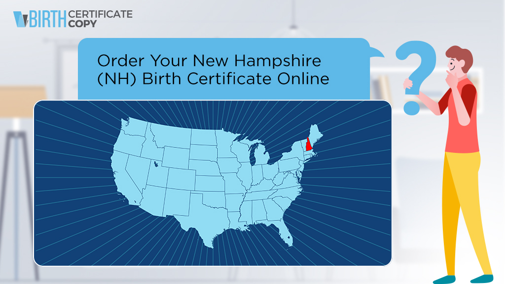 Man asking how to order a birth certificate in New Hampshire