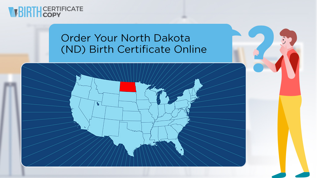 Man asking how to order a birth certificate in North Dakota