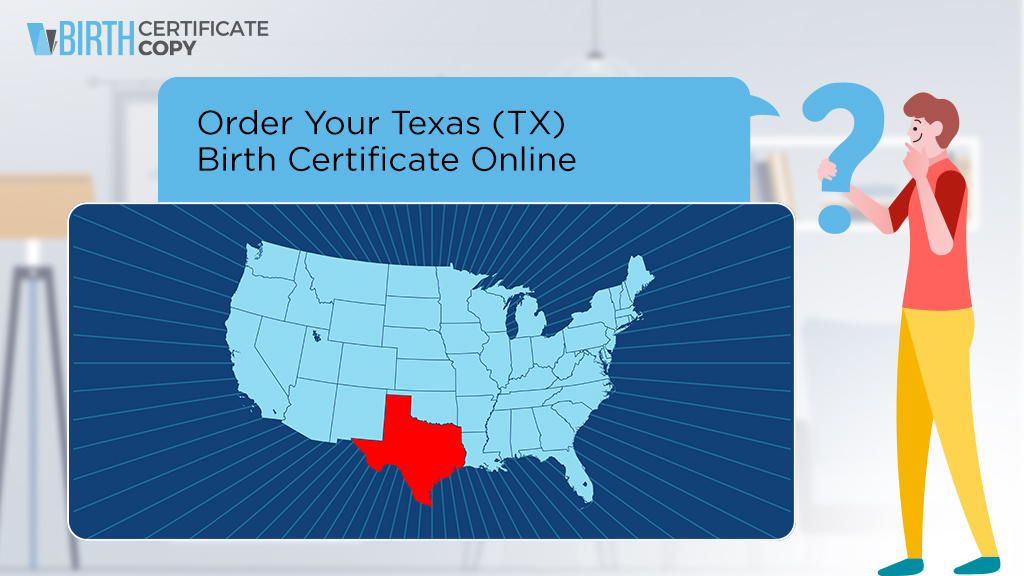 Man asking how to order a birth certificate in Texas
