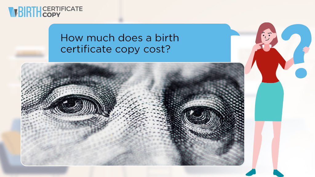 Woman asking how much does a birth certificate copy cost