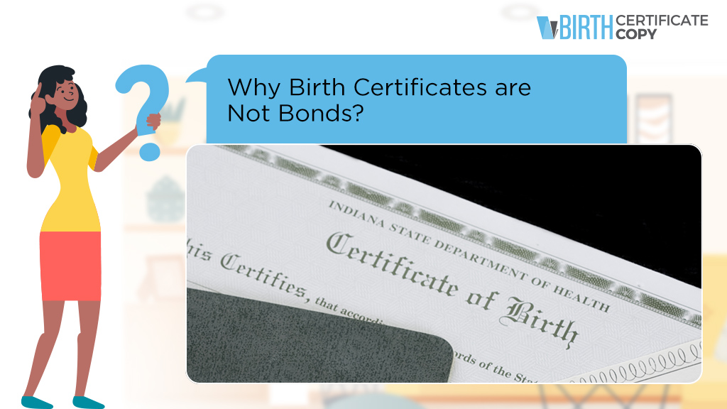 Woman asking why birth certificates are not bonds