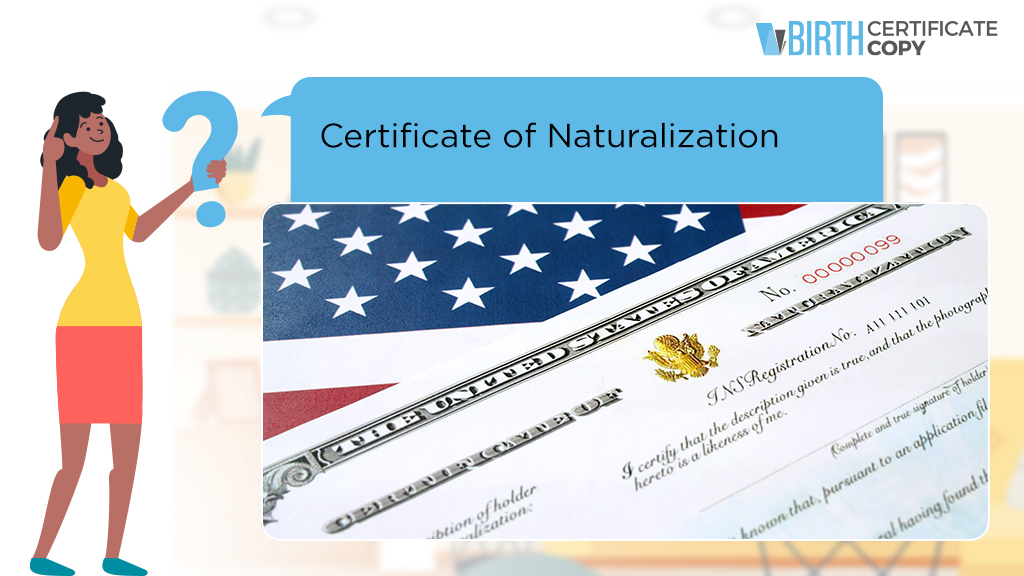 Woman asking the meaning of Certificate Of Naturalization