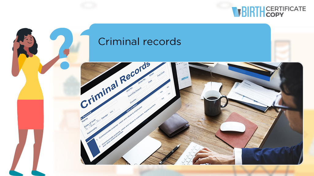 Woman asking the meaning of Criminal Records