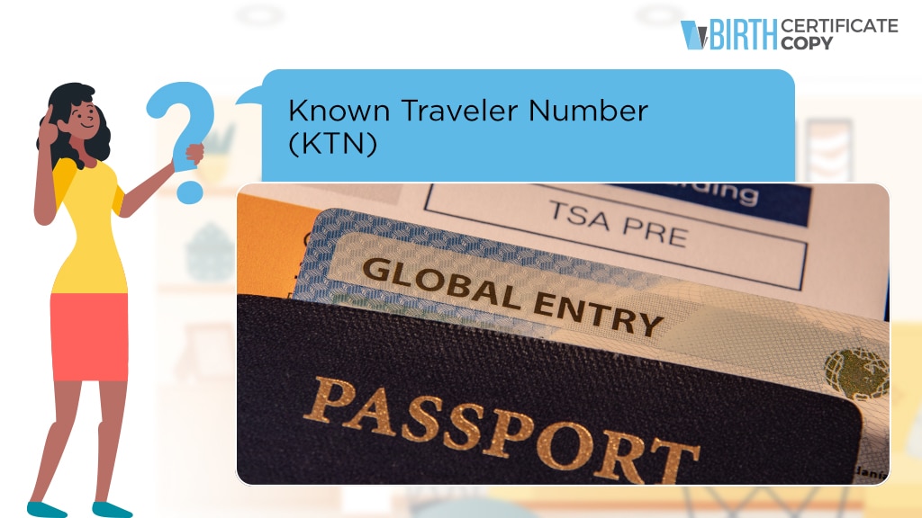 Woman asking the meaning of Known Traveler Number