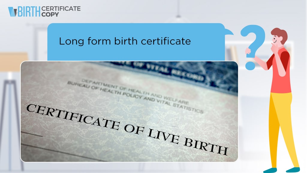 Man asking the meaning of Long Form Birth Certificate