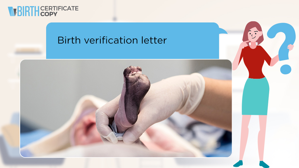 Woman asking the meaning of Birth Verification Letter