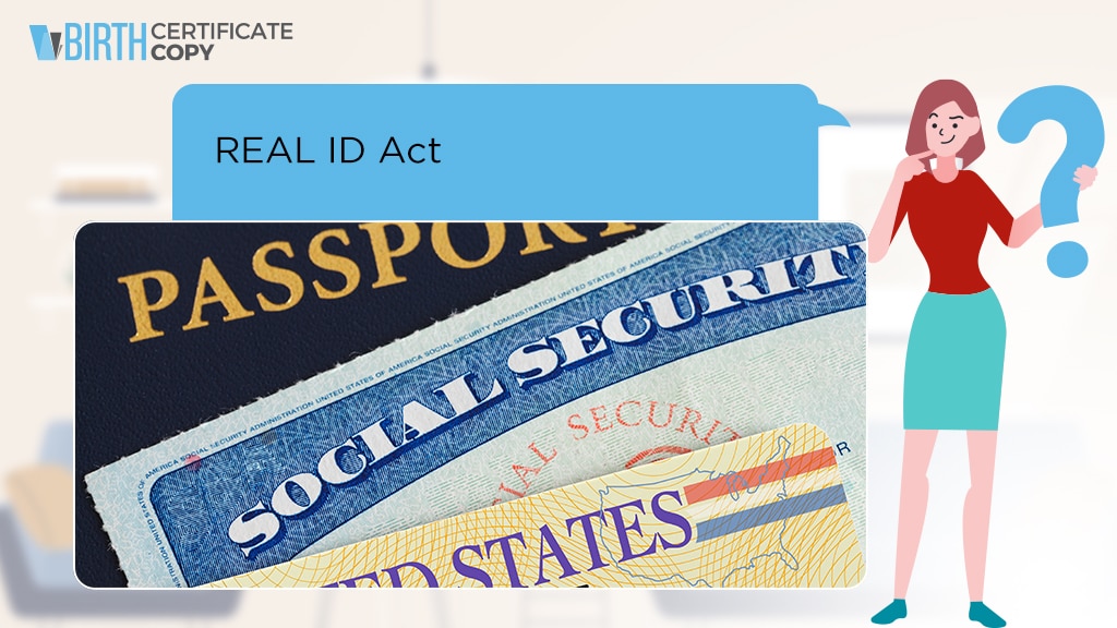 Woman asking the meaning of REAL ID Act