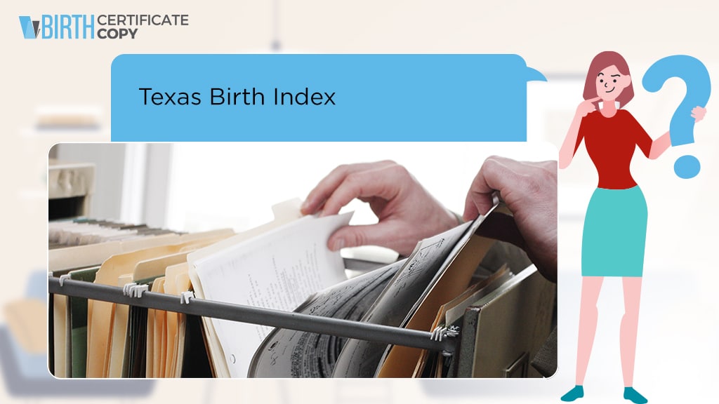 Woman asking the meaning of Birth Index